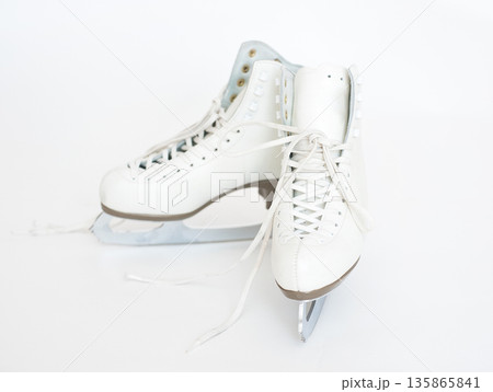Skates female on white isolated background 135865841