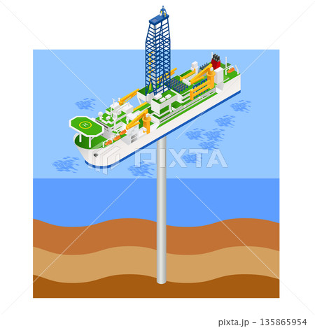 地球深部探査船ちきゅう 135865954