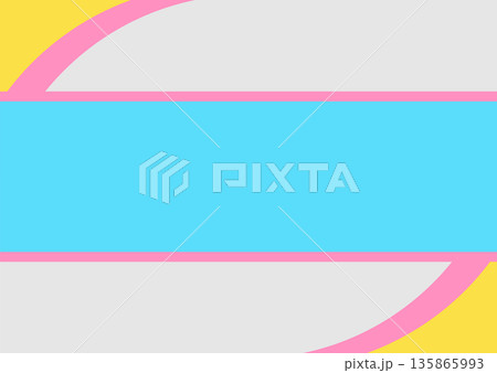 Minimal pastel colorful abstract geometric tech background 135865993