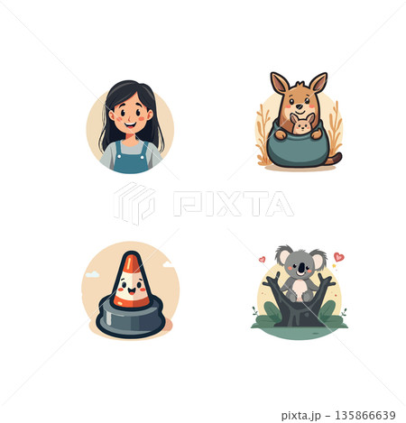 Set of vector illustrations showing people enjoying everyday activities like eating, cooking, drinking and showing gratitude. Set of vector illustrations showing people enjoying everyday activities like eating, cooking, drinking and showing gratitude. 135866639