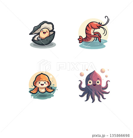 Collection of pixel art icons featuring a variety of subjects, perfect for games, apps, or graphic design projects. 135866698