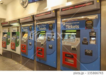 MTA subway ticket vending machines at Grand Central Terminal, New York, USA. August 27, 2025 135866743