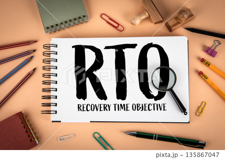RTO Recovery Time Objective Business Continuity Planning Concept RTO Recovery Time Objective Business Continuity Planning Concept 135867047