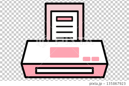 Illustration of a scanner that scans paper documents and converts them into data. Printer type. Illustration of a scanner that scans paper documents and converts them into data. Printer type. 135867923