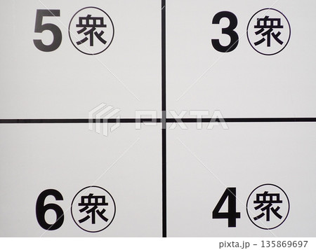 衆議院議員選挙のポスター用パネル 135869697