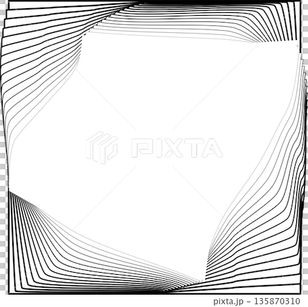 Squares with rotating radial. Design element for logo, prints, template Squares with rotating radial. Design element for logo, prints, template 135870310