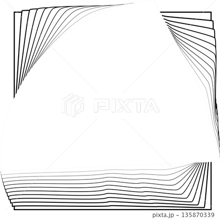 Squares with rotating radial. Design element for logo, prints, template Squares with rotating radial. Design element for logo, prints, template 135870339