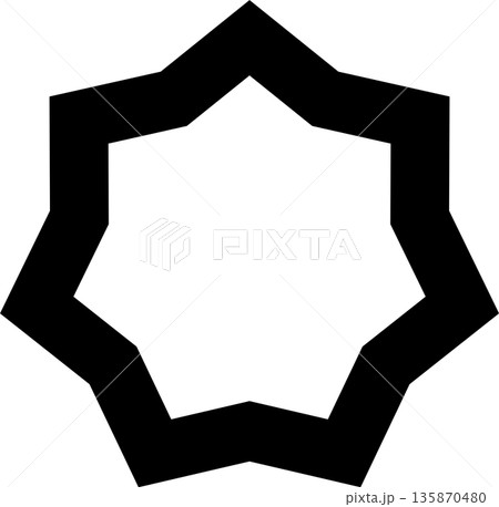 Star bold shape. Element geometric Star bold shape. Element geometric 135870480