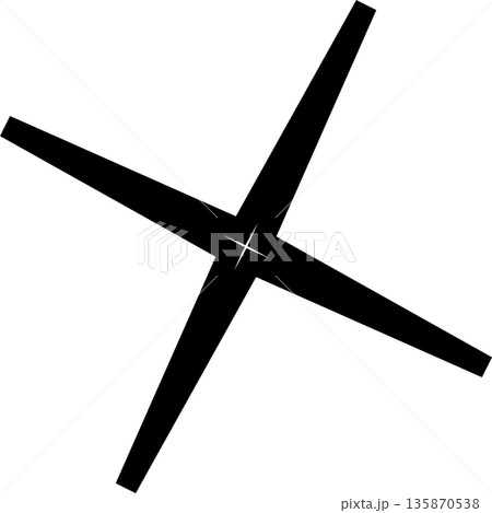 Star bold shape. Element geometric 135870538