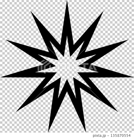 Star bold shape. Element geometric 135870554