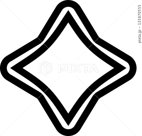 Star bold shape. Element geometric 135870555