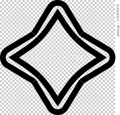 Star bold shape. Element geometric 135870555