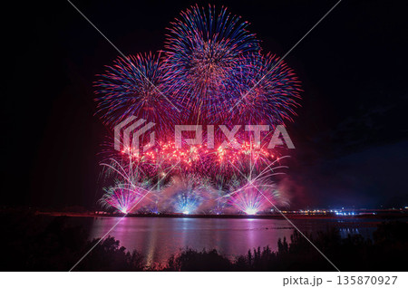 やつしろ花火大会「特別スターマイン」 135870927