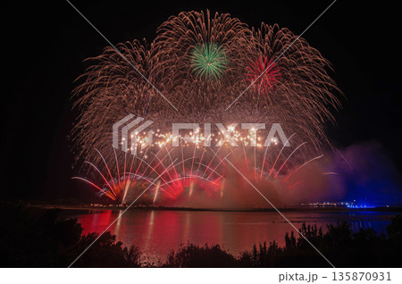 やつしろ花火大会「特別スターマイン」 135870931