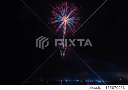 やつしろ花火大会「競技・10号玉」 135870938