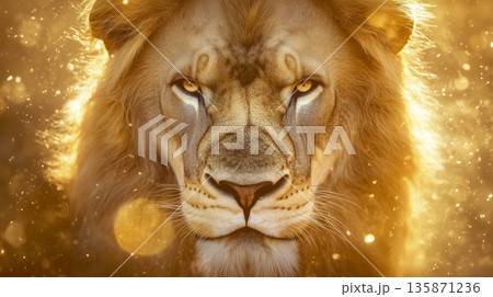 Photorealistic Lion of Judah exuding strength and power, majestic cultural artwork, AI generated Photorealistic Lion of Judah exuding strength and power, majestic cultural artwork, AI generated 135871236