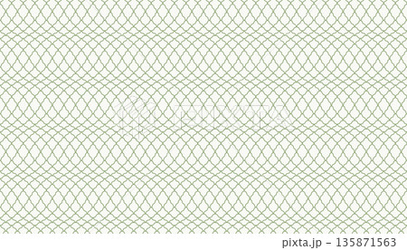 A subtle, seamless vector pattern of light green intersecting curved line. 135871563