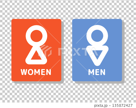 Toilet sign illustration Toilet sign illustration 135872427