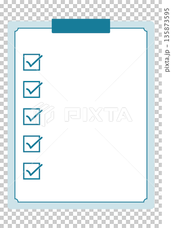 勾選標記的剪貼簿清單 | 清單、文件、商務、管理、框架 勾選標記的剪貼簿清單 | 清單、文件、商務、管理、框架 135873595