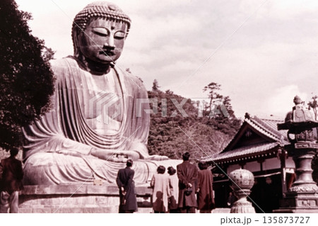 古写真　1957年　鎌倉大仏 135873727