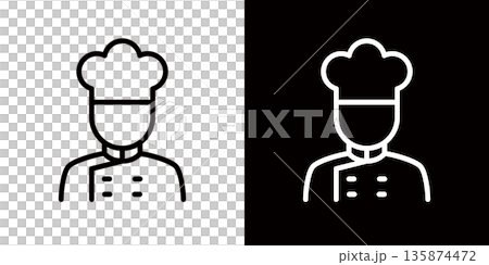 廚師和烹飪相關的圖標和標誌 135874472
