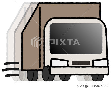トラックのイラスト 135874537