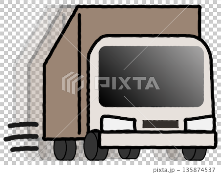 トラックのイラスト 135874537