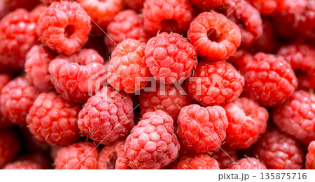 fresh raspberries macro shot fresh raspberries macro shot 135875716