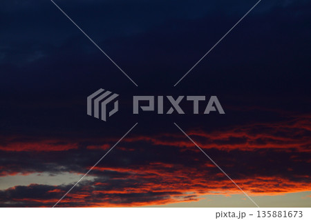 sunset in istanbul, metropolitan city and silhouette of the city sunset in istanbul, metropolitan city and silhouette of the city 135881673