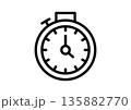 ストップウォッチのアイコン 135882770