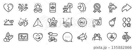 Gps, Broken heart and Heart line icons pack. Share, Message, Paper plane icons. Christmas holly, Be true, Yummy smile web icon. Best glasses, Puzzle, Romantic dinner pictogram. Vector Gps, Broken heart and Heart line icons pack. Share, Message, Paper plane icons. Christmas holly, Be true, Yummy smile web icon. Best glasses, Puzzle, Romantic dinner pictogram. Vector 135882866