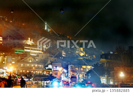 Night view on old Tbilisi 135882885