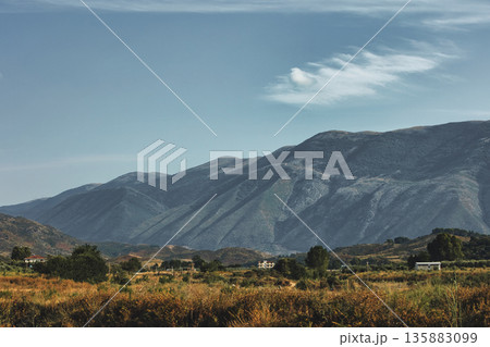 Mountain landscape near, vlore albania august 2025 Mountain landscape near, vlore albania august 2025 135883099