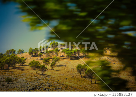 Mountain landscape near, vlore albania august 2025 Mountain landscape near, vlore albania august 2025 135883127