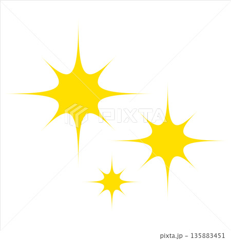 光のキラキラアイコン 光のキラキラアイコン 135883451