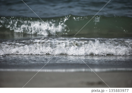 Sea waves in Vlore, Albania, August 2025 135883977