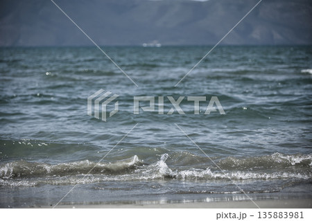 Sea waves in Vlore, Albania, August 2025 135883981