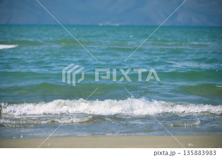 Sea waves in Vlore, Albania, August 2025 Sea waves in Vlore, Albania, August 2025 135883983