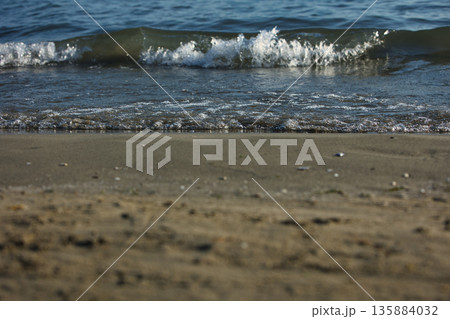 Sea waves in Vlore, Albania, August 2025 135884032