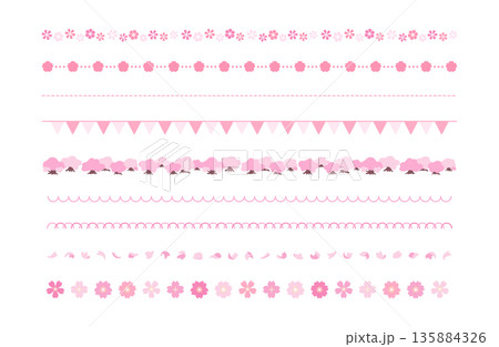 春のラインセット 春のラインセット 135884326