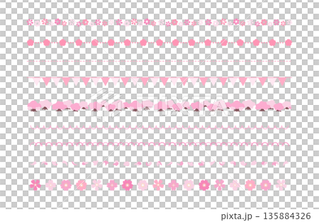 春のラインセット 春のラインセット 135884326