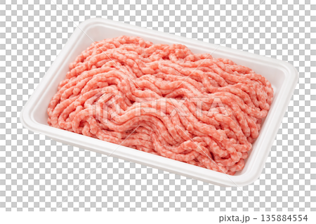 肉末托盤包裝生肉原料簡圖 135884554