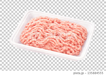 肉末托盤包裝生肉原料簡圖 135884555