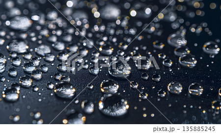 水銀の液滴マクロ表現 135885245