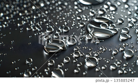 水銀の液滴マクロ表現 135885247