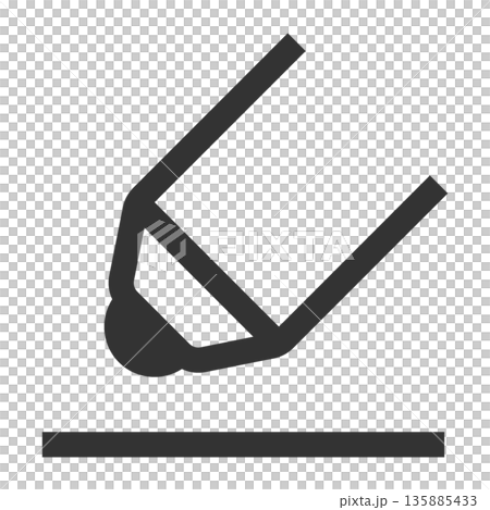 Pen entry icon (simple, line drawing, monochrome) Pen entry icon (simple, line drawing, monochrome) 135885433