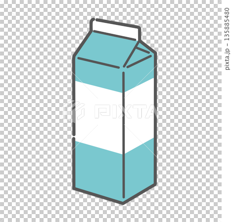 牛奶盒插圖(乳製品) 牛奶盒插圖(乳製品) 135885480