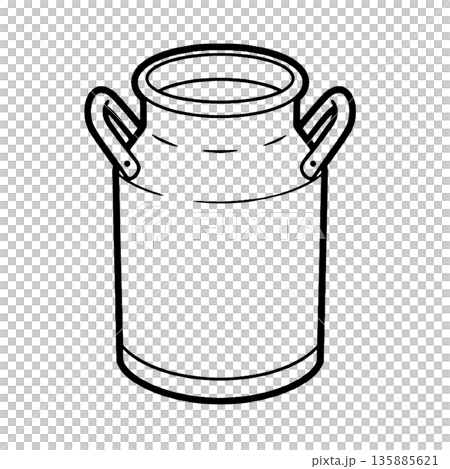 ミルク缶 135885621