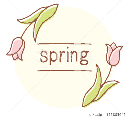 チューリップの春イラスト 135885645
