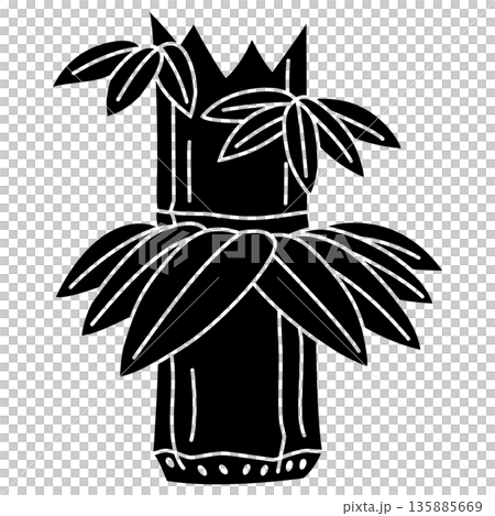 小幡虎盛の家紋です。七五三の葉付き竹といいます。 135885669
